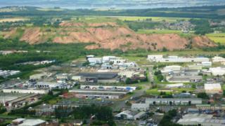 West Lothian shale bing