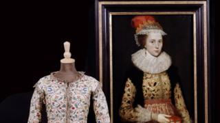 Waistcoat and portrait
