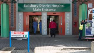 L'hôpital de Salibury où est interné l'espion Sergueï Skripal, avec sa fille Youlia.