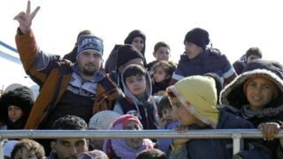 Migrants and refugees arrive on a coastguard boat in Mytilini, Lesvos Island, Greece, 02 February 2016,