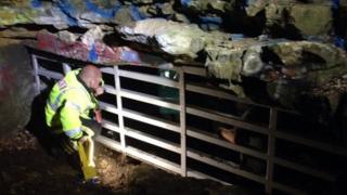 Fire crew at Box tunnels