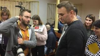 Алексей Навальный в Ленинском районном суде города Кирова