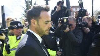 Ant McPartlin outside Wimbledon Magistrates' Court