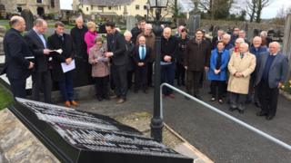 People attending the service