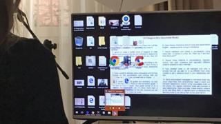 a screen shows 10 tips for success