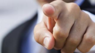 pointing finger