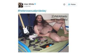 Heterosexual man tweet