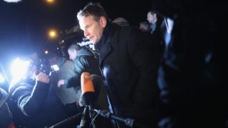 Bjoern Hoecke, co-head of the right-wing AfD in Thuringia (file pic 21 Dec)