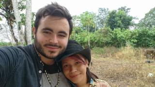 Francisco Lopes with his fiance