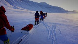 Training in Spitzbergen