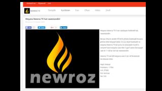 Newroz TV'nin internet sitesi