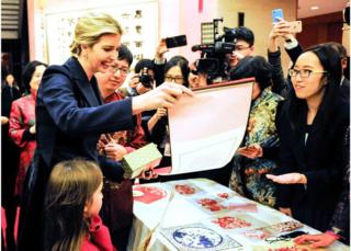 伊萬卡·特朗普在2月1日出席中國駐華盛頓大使館的春節活動