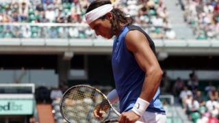 Rafael Nadal lors du tournoi en 2006