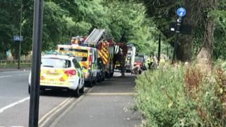 Scene of Newcastle controlled explosion