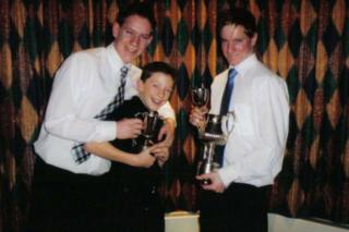 Christian MacLeod, middle, with his cousins Michael, left, and Neil Howitt