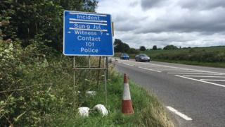 A38 crash scene