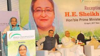 ইন্ডিয়া ফাউন্ডেশনের অনুষ্ঠানে শেখ হাসিনা