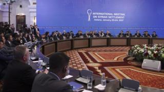Казакстандын борбору Астанада Сирия боюнча сүйлөшүүлөрдүн жаңы айлампасы башталды