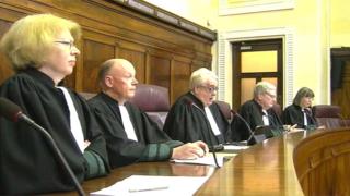 Chief Justice Mr Justice Frank Clarke and four other judges of the Supreme Court delivering their judgments