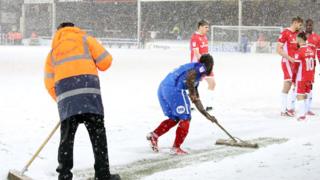 Posh players turn sweepers