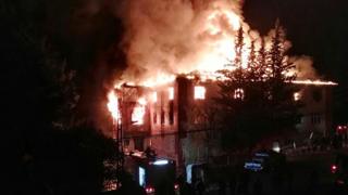 Fire at a school in Adana, southern Turkey, on November 29, 2016