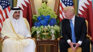 الرئيس الأمريكي وأمير قطر (صورة أرشيفية)