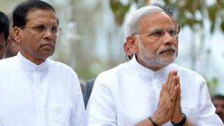 2015 වසරේ මාර්තු මාසයේදී ශ්රී ලංකාවේ සංචාරයක නිරත වූ ඉන්දීය අග්රාමාත්ය නරේන්ද්ර මෝදි ශ්රී ලංකා ජනාධිපති මෛත්රිපාල සිරිසේන සමග