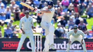 England's Mark Stoneman batting against New Zealand in March