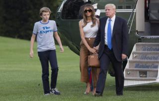 Melania And Barron Trump Move Into The White House - BBC News