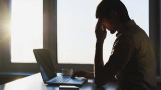 Man on computer