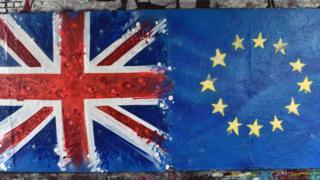 UK and EU flags