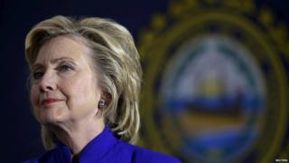 US Democratic presidential candidate Hillary Clinton listens to a question from the audience during a community forum about substance abuse in Keene, New Hampshire, on 11 August