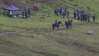 Film crew on Skye