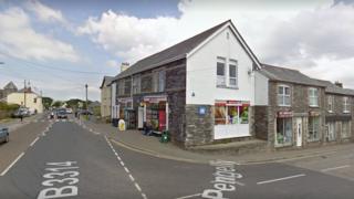The Spar shop in Delabole, north Devon