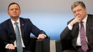 Президент Польщі Анджей Дуда та президент України Петро Порошенко