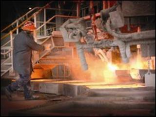 Copper smelter at Mount Isa Mine Australia