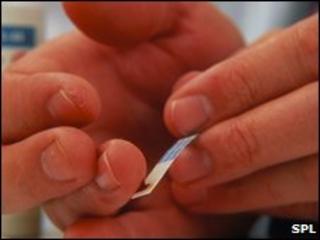 Finger prick test