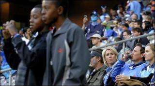 Supporters at the Bulls v Crusaders rugby match at Soweto's Orlando Stadium in Johannesburg, South Africa, 22 May 2010