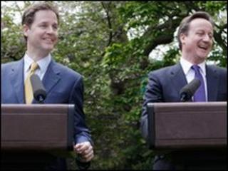 David Cameron and Nick Clegg