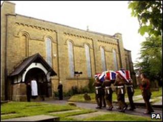 Funeral of Cpl Harvey Holmes