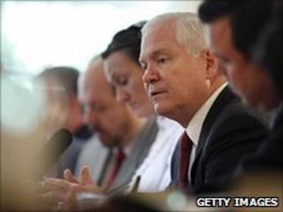 US Defense Secretary Robert Gates in London, 9 June 2010