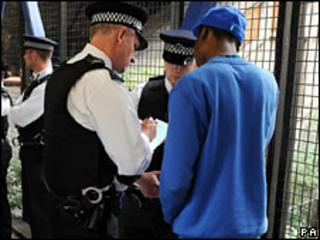Police search youth