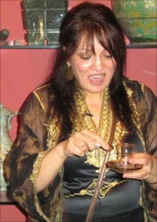 Fayhaa Abdulwahab in London's Victoria and Albert Museum