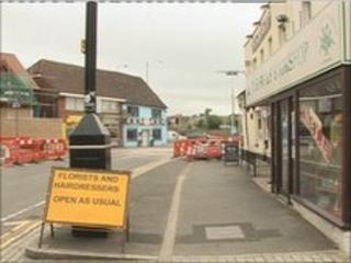 Thatcham roadworks