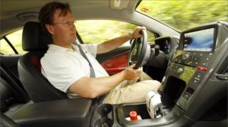 Jorn Madslien, BBC News, drives the Ampera