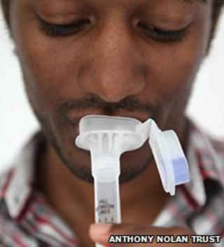 Spit test for bone marrow register list