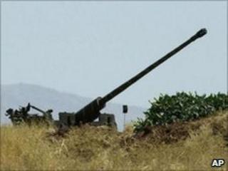 Syrian anti-aircraft gun (file)