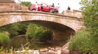 The bridge at Hulme after the accident