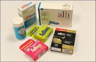 LIPObind, Alli, Biosynergy Hoodia Gordonii, Slim-nite, Adios and Adios Max
