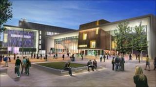 Computer-generated image of new venue